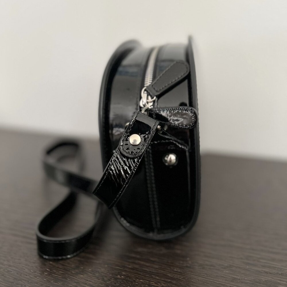 A.P.C. Black Patent Leather Crossbody Bag - Picture 2 of 7